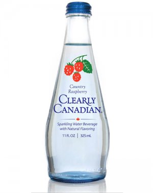 Clearly Canadian Country Raspberry - 11oz Glass