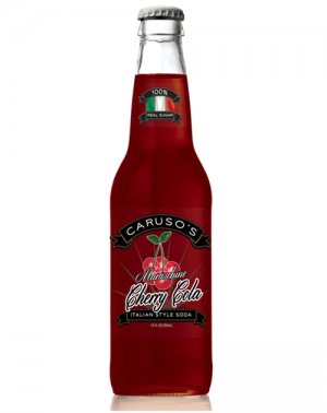 Caruso's Legacy Maraschino Cherry Cola - 12oz Glass