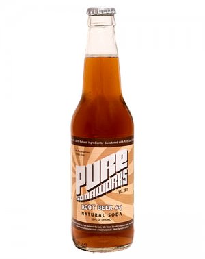 Pure Sodaworks Root Beer #4 Natural Soda - 12oz Glass