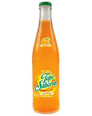 Topo Sabores Orange - 12oz Glass