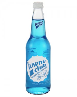 Towne Club Honolulu Blue Cream - 16oz Glass