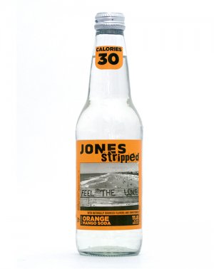 Jones Stripped Orange Mango - 12oz Glass