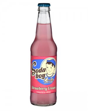 Soda Boy Strawberry Cream - 12oz Glass