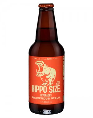 Hippo Size Prodigious Peach - 12oz Glass