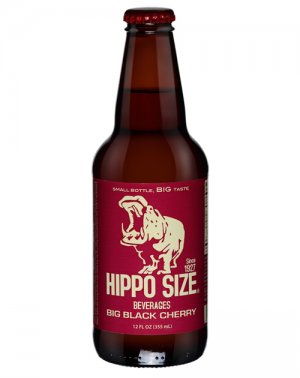 Hippo Size Big Black Cherry - 12oz Glass