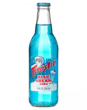 Frostie Blue Cream Soda - 12oz Glass