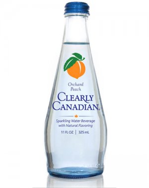 Clearly Canadian Orchard Peach - 11oz Glass