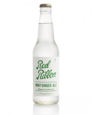 Red Ribbon Mint Ginger Ale - 12oz Glass