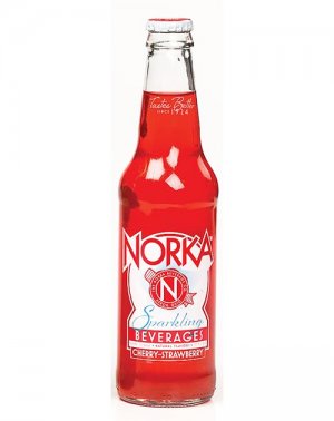 Norka Sparkling Beverages Cherry-Strawberry - 12oz Glass