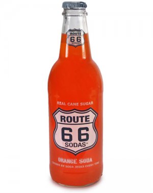 Route 66 Orange - 12oz Glass