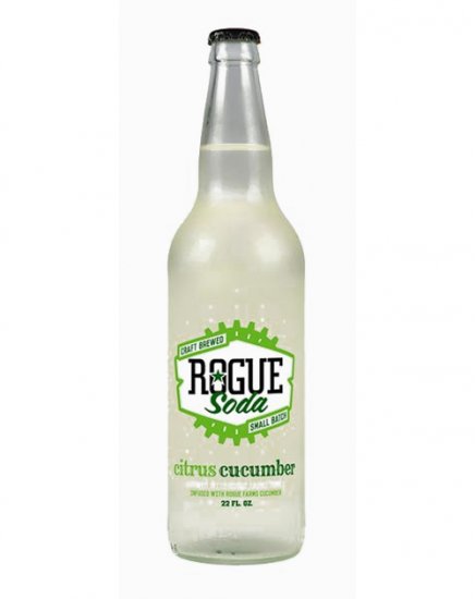 Rogue Soda Citrus Cucumber - 22oz Glass - Click Image to Close