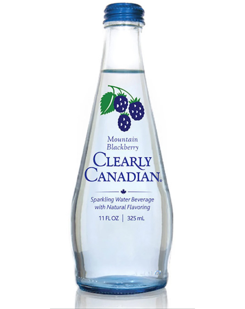 Clearly Canadian Mountain Blackberry - 11oz Glass