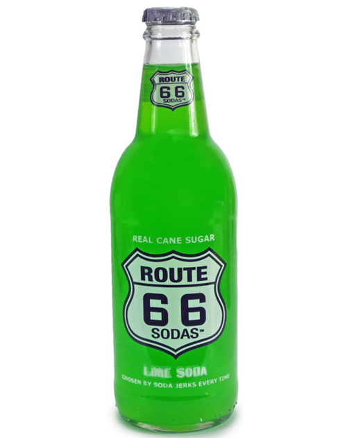 Route 66 Lime - 12oz Glass